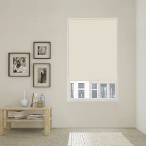 VIEWTEX Tenda a rullo opaca termica/oscurante Easy Fix Beige 60 X 190 cm - Made in Europe - 5 anni di garanzia