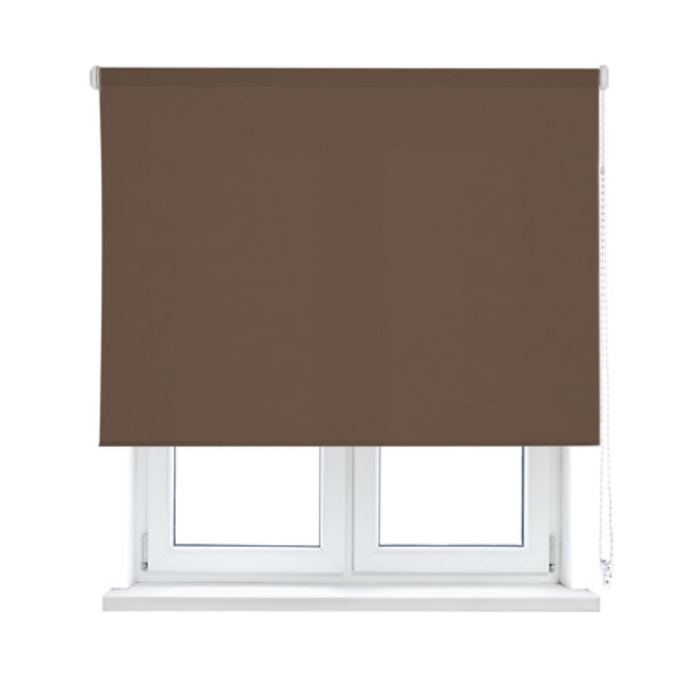 VIEWTEX Tenda a rullo Easy Fix Traslucida Ecofuture (100% tessuto riciclato) Marrone 45 X 190cm - Made in Europe - 5 anni di garanzia