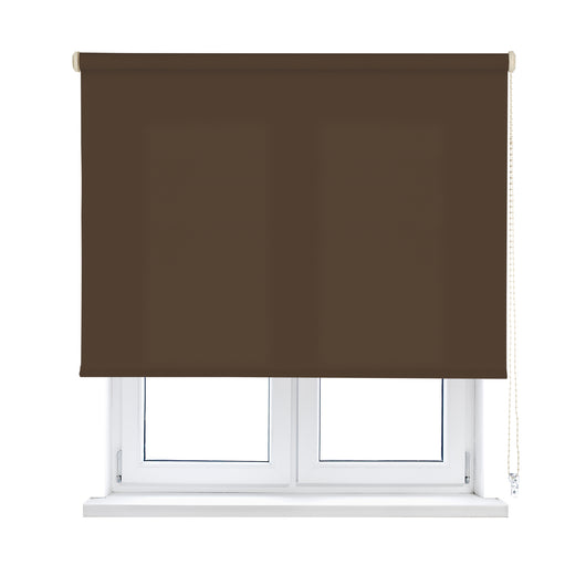 VIEWTEX Tenda a rullo Traslucida Ecofuture (100% tessuto riciclato) Marrone 105 X 190cm - Made in Europe - 5 anni di garanzia