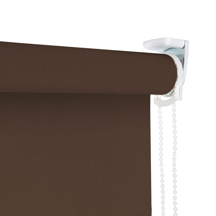 VIEWTEX Tenda a rullo Traslucida Ecofuture (100% tessuto riciclato) Marrone 120 X 190cm - Made in Europe - 5 anni di garanzia