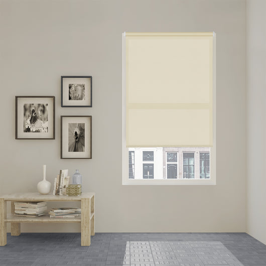 VIEWTEX Tenda a rullo Easy Fix Traslucida Ecofuture (100% tessuto riciclato) Ivory 55 X 190cm - Made in Europe - 5 anni di garanzia