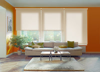 VIEWTEX Tenda a rullo Traslucida Ecofuture (100% tessuto riciclato) Ivory 120 X 250cm - Made in Europe - 5 anni di garanzia