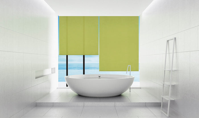 VIEWTEX Tenda a rullo traslucida Etamine Verde 150 X 250cm - Made in Europe - 5 anni di garanzia