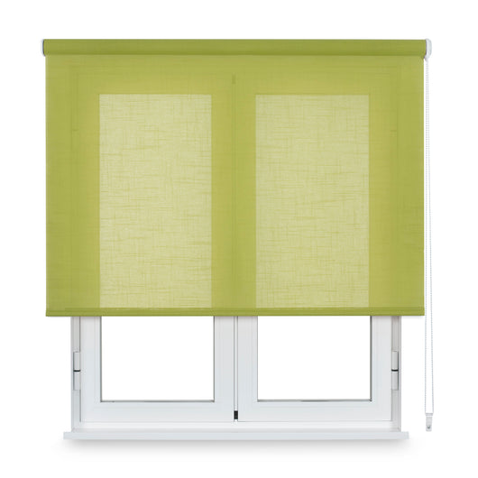 VIEWTEX Tenda a rullo traslucida Etamine Verde 135 X 250cm - Made in Europe - 5 anni di garanzia