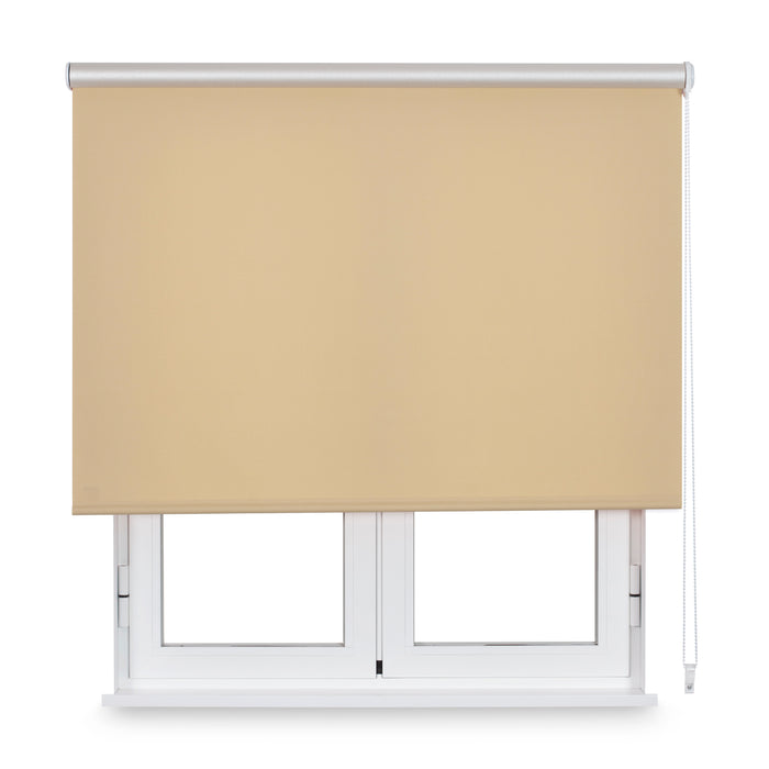 VIEWTEX Tenda a rullo traslucida L2000 Madreperla Arancione 120 X 190cm - Made in Europe - 5 anni di garanzia