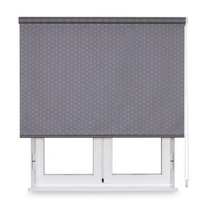 VIEWTEX Tenda a rullo traslucida Link Bright Brass Grigio 135 X 190cm - Made in Europe - 5 anni di garanzia