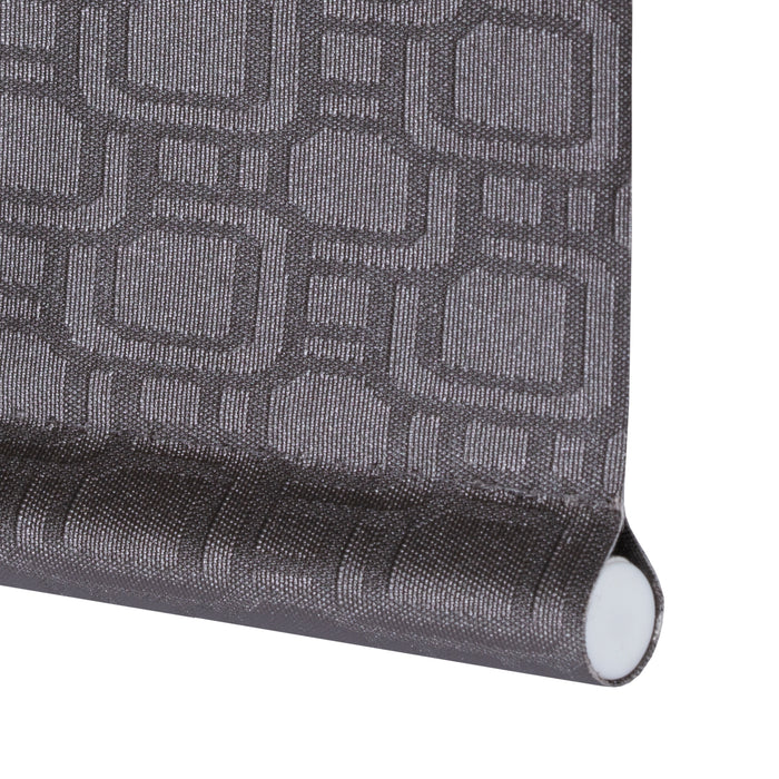 VIEWTEX Tenda a rullo traslucida Link Bright Brass Grigio 120 X 190cm - Made in Europe - 5 anni di garanzia