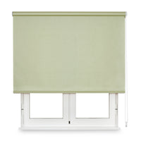 VIEWTEX Tenda a rullo traslucida Metallici Verde 120 X 190cm - Made in Europe - 5 anni di garanzia