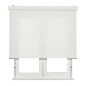 Tenda a rullo a molla con cassetto Screen apertura 10% 75 X 190cm colore bianco, Made in Europe