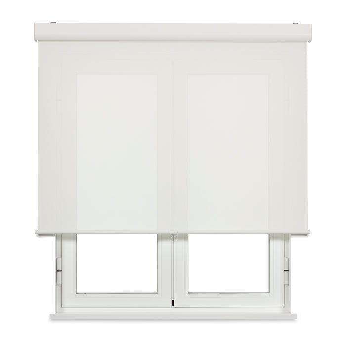 Tenda a rullo a molla con cassetto Screen apertura 10% 135 X 190cm colore bianco, Made in Europe