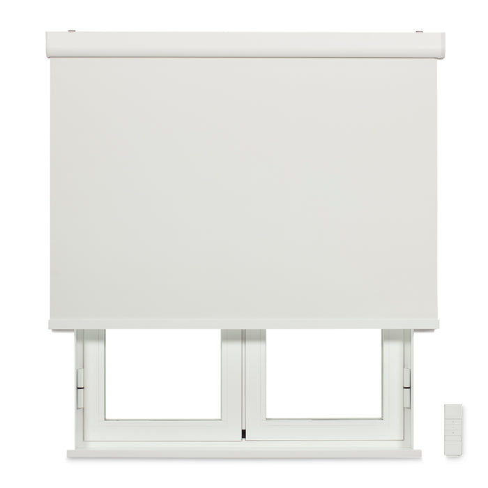 Tenda a rullo motorizzata con cassetto Oscurante/Bianco90 X 190cm colore bianco, Made in Europe