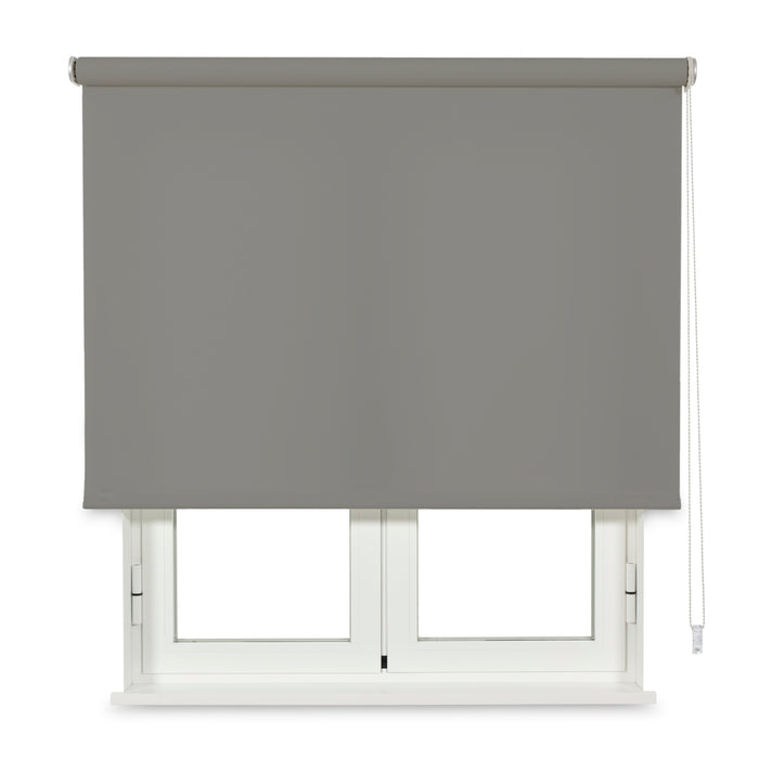 VIEWTEX Tenda a rullo Traslucida Chela Grigio 120 X 250cm - Made in Europe - 5 anni di Garanzia