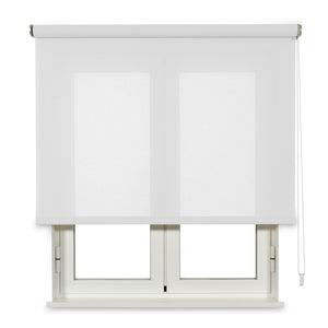 VIEWTEX Tenda a rullo traslucida Cotone (Cotone riciclato) Bianco 90 X 250cm - Made in Europe - 5 anni di garanzia