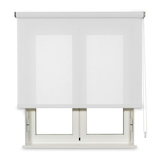 VIEWTEX Tenda a rullo traslucida Cotone (Cotone riciclato) Bianco 200 X 250cm - Made in Europe - 5 anni di garanzia
