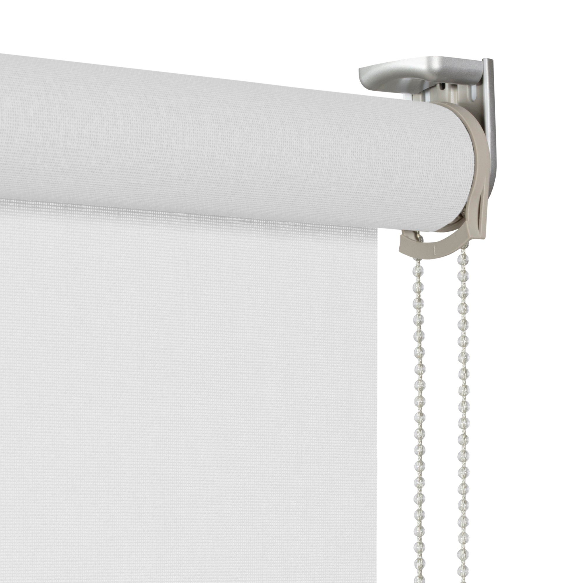 VIEWTEX Tenda a rullo traslucida Cotone (Cotone riciclato) Bianco 120 X 250cm - Made in Europe - 5 anni di garanzia