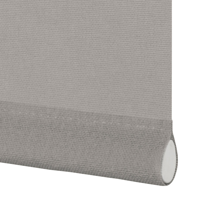 VIEWTEX Tenda a rullo traslucida Cotone (Cotone riciclato) Grigio 105 X 250cm - Made in Europe - 5 anni di garanzia