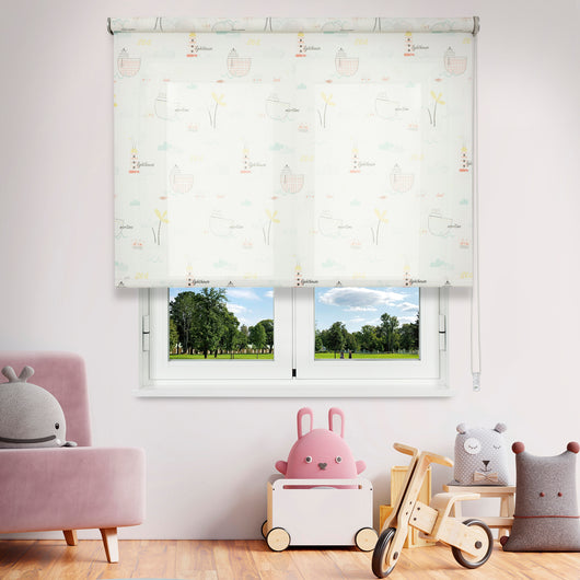 VIEWTEX Tenda a rullo Traslucida Sailor Bianco 120 X 250cm - Made in Europe - 5 anni di garanzia