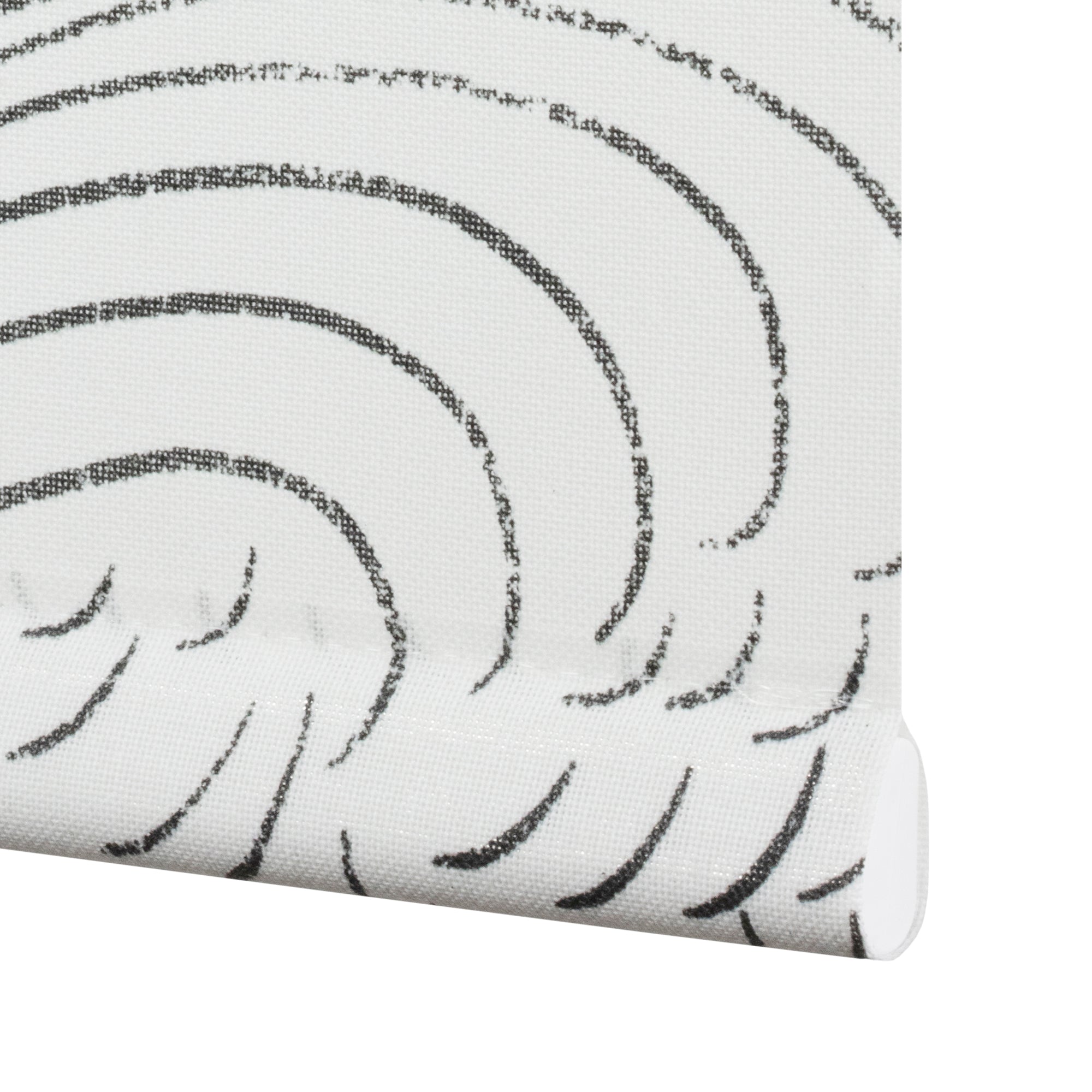 VIEWTEX Tenda a rullo Traslucida Waves Bianco 180 X 250cm - Made in Europe - 5 anni di garanzia