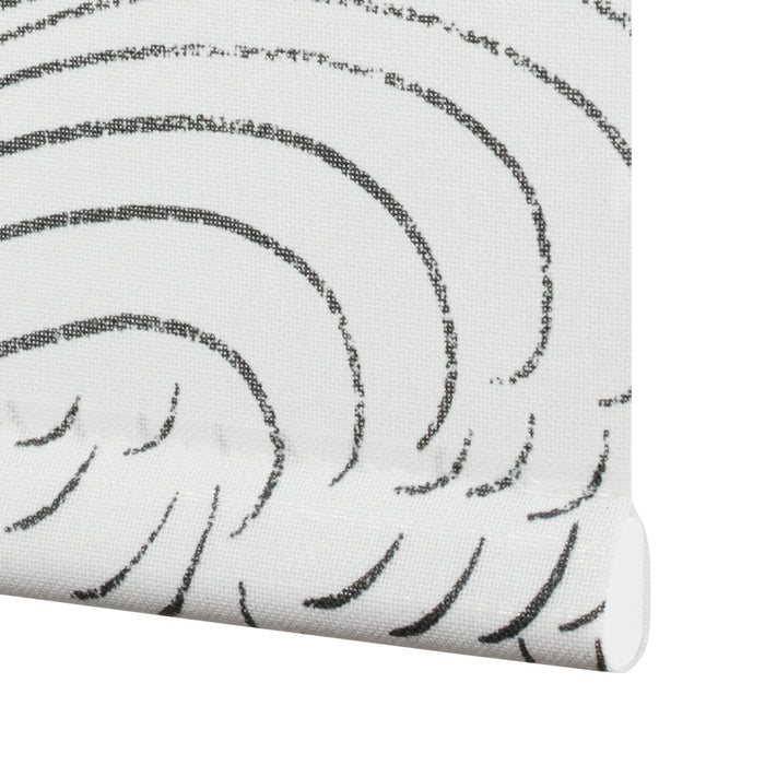 VIEWTEX Tenda a rullo Traslucida Waves Bianco 150 X 250cm - Made in Europe - 5 anni di garanzia