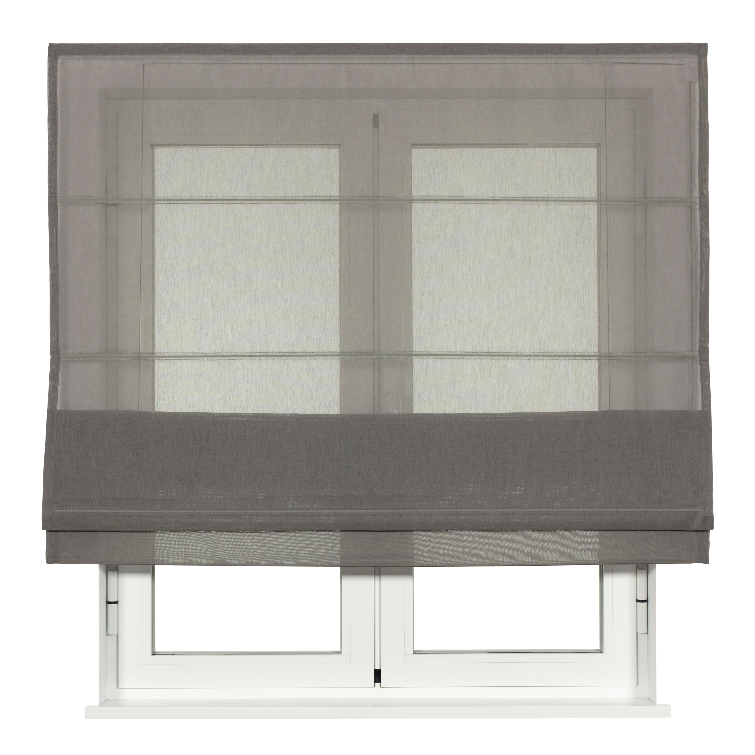 VIEWTEX Tenda pacchetto steccata a rete Grigio 90 x 250cm - Made in Europe - 5 anni di garanzia