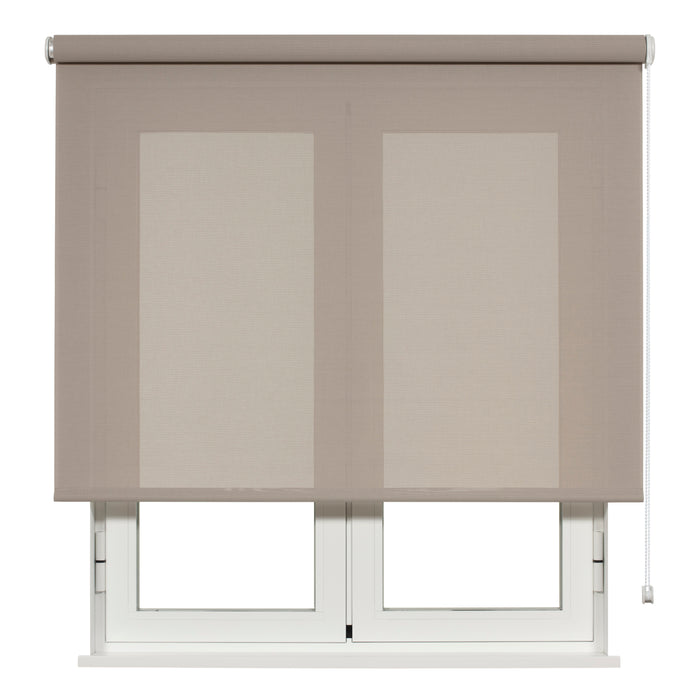 VIEWTEX Tenda a rullo Screen  10% Grado di apertura pebble 90 x 250 cm - Made in Europe - 5 anni di garanzia