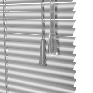 Veneziana in alluminio 25mm alluminio 100 X 250cm colore alluminio, Made in Europe