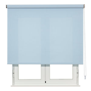 VIEWTEX Tenda a rullo Screen apertura 1% bianco turchese 150 X 250cm - Made in Europe - 5 anni di Garanzia