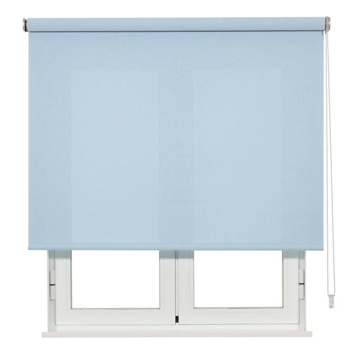 VIEWTEX Tenda a rullo Screen apertura 1% bianco turchese 105 X 250cm - Made in Europe - 5 anni di Garanzia