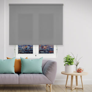 VIEWTEX Tenda a rullo Traslucida Basic Grigio 150 X 250cm - Made in Europe - 5 anni di Garanzia