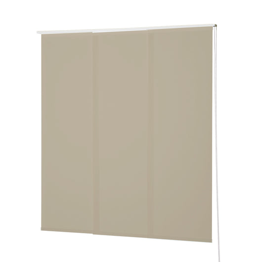 VIEWTEX Kit di pannelli giapponese (binario e pannelli) Screen - Grado di apertura 10% - Linen Sabbia 144 cm - Made in Europe - 5 anni di garanzia