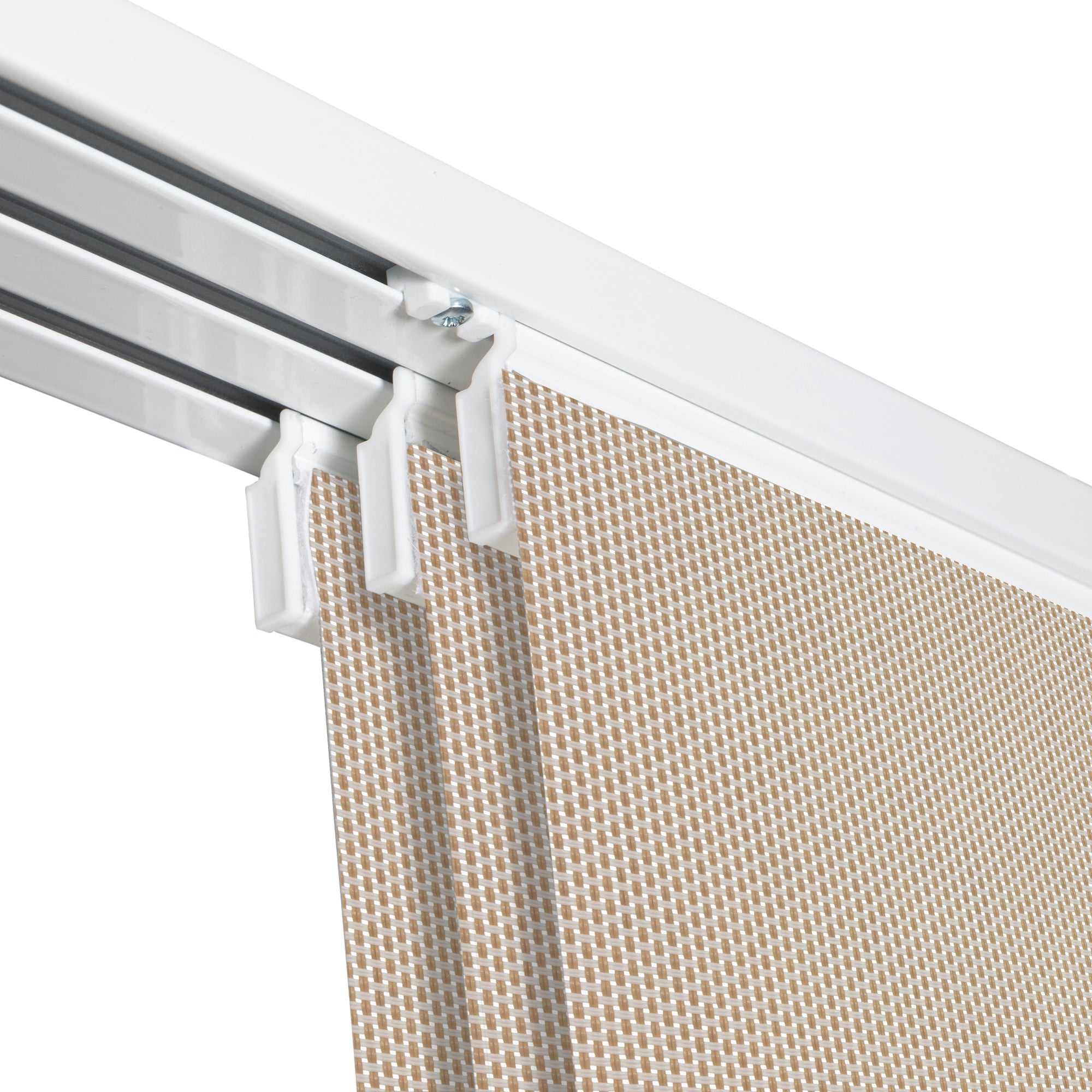 VIEWTEX Kit di pannelli giapponese (binario e pannelli) Screen - Grado di apertura 10% - Linen Sabbia 144 cm - Made in Europe - 5 anni di garanzia