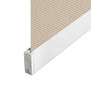 VIEWTEX Kit di pannelli giapponese (binario e pannelli) Screen - Grado di apertura 10% - Linen Sabbia 285 cm - Made in Europe - 5 anni di garanzia