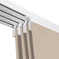 VIEWTEX Kit di pannelli giapponese (binario e pannelli) Screen - Grado di apertura 10% - Linen Sabbia 191 cm - Made in Europe - 5 anni di garanzia