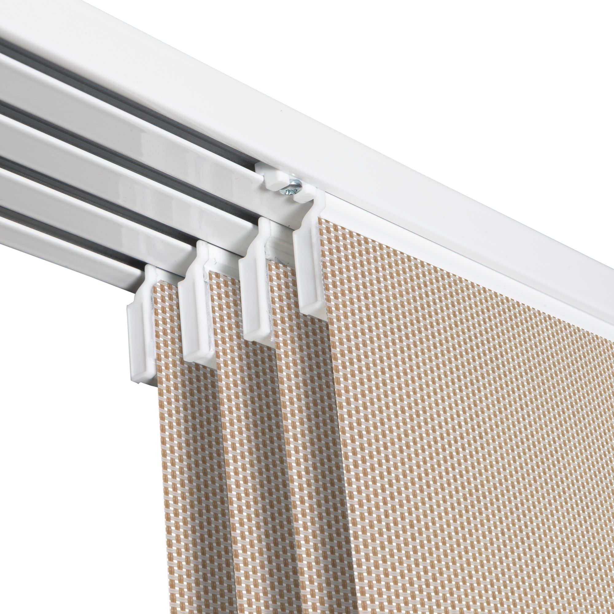 VIEWTEX Kit di pannelli giapponese (binario e pannelli) Screen - Grado di apertura 10% - Linen Sabbia 191 cm - Made in Europe - 5 anni di garanzia