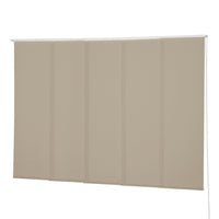 VIEWTEX Kit di pannelli giapponese (binario e pannelli) Screen - Grado di apertura 10% - Linen Sabbia 238 cm - Made in Europe - 5 anni di garanzia