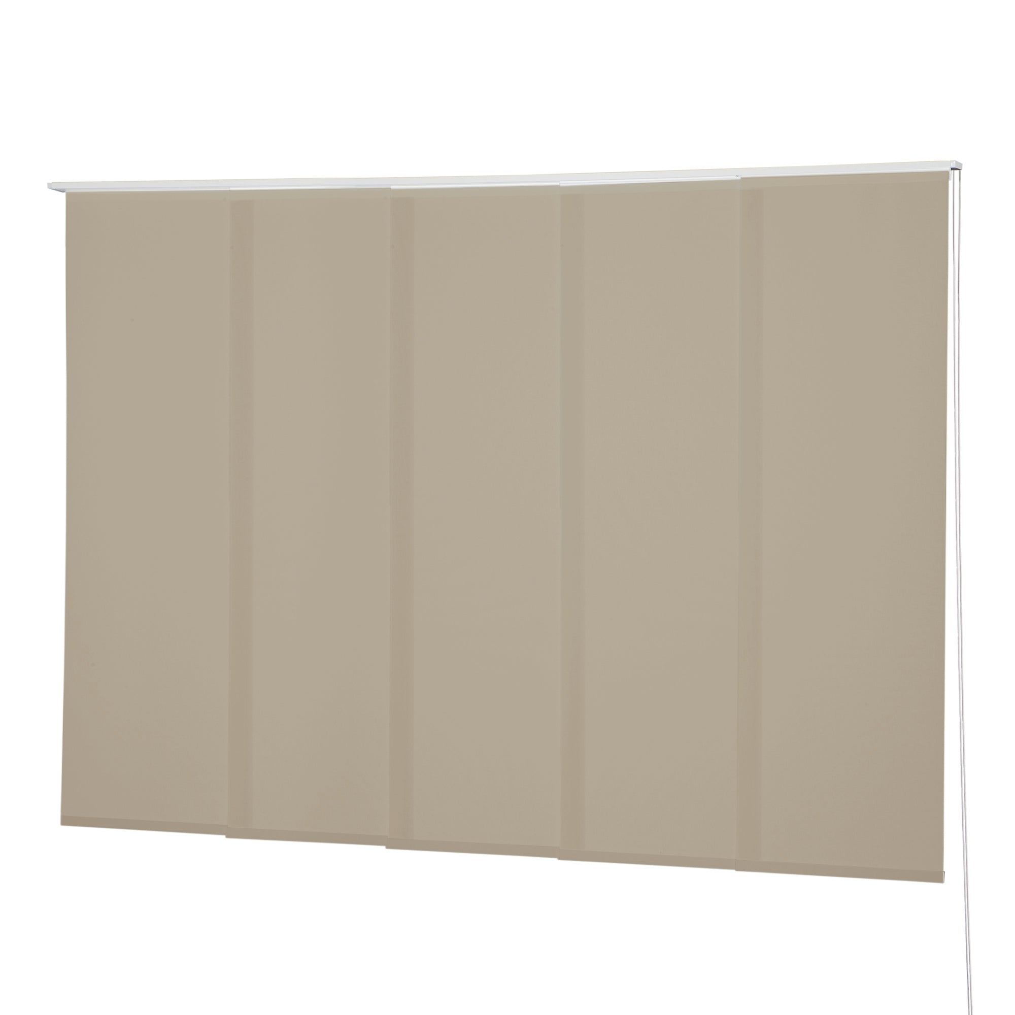 VIEWTEX Kit di pannelli giapponese (binario e pannelli) Screen - Grado di apertura 10% - Linen Sabbia 238 cm - Made in Europe - 5 anni di garanzia