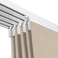 VIEWTEX Kit di pannelli giapponese (binario e pannelli) Screen - Grado di apertura 10% - Linen Sabbia 238 cm - Made in Europe - 5 anni di garanzia
