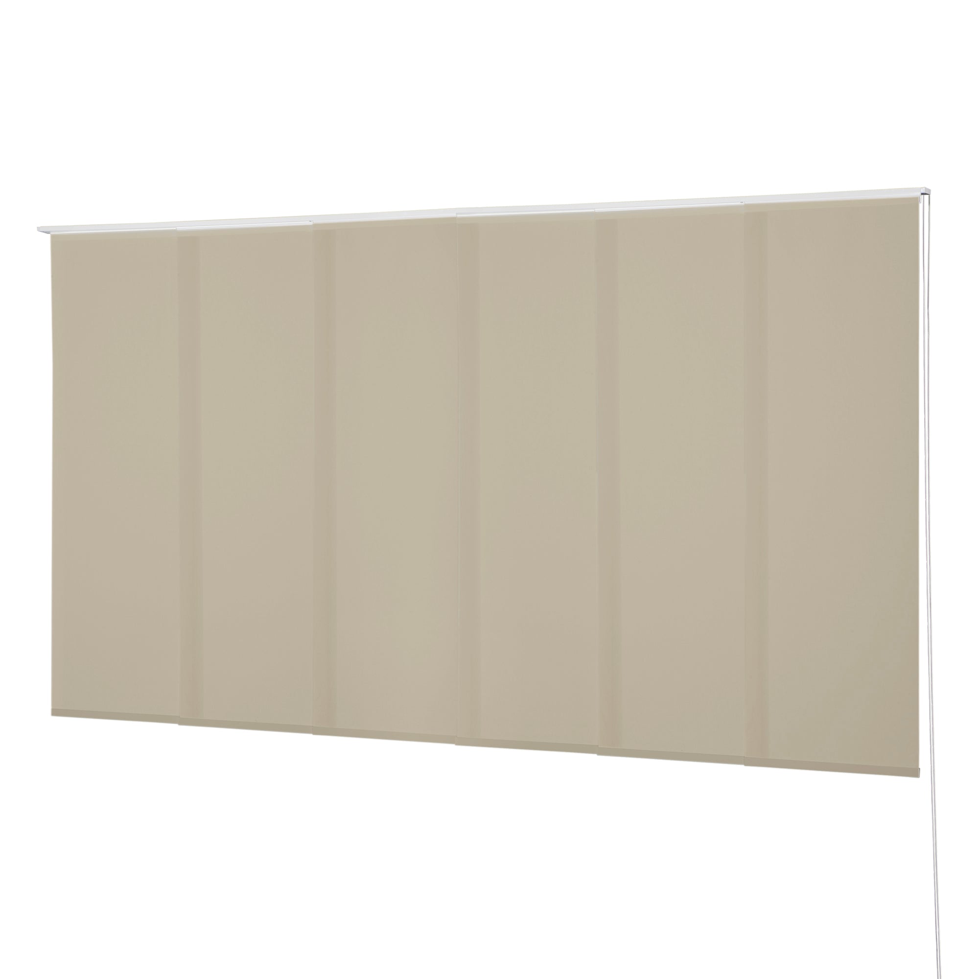 VIEWTEX Kit di pannelli giapponese (binario e pannelli) Screen - Grado di apertura 10% - Linen Sabbia 285 cm - Made in Europe - 5 anni di garanzia