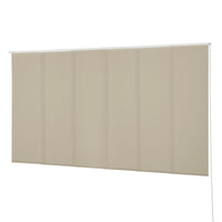 VIEWTEX Kit di pannelli giapponese (binario e pannelli) Screen - Grado di apertura 10% - Linen Sabbia 285 cm - Made in Europe - 5 anni di garanzia