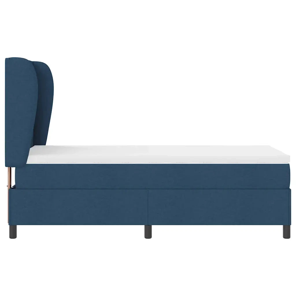 Letto a molle con materasso Blu 100 x 200 cm Tessuto 3340493