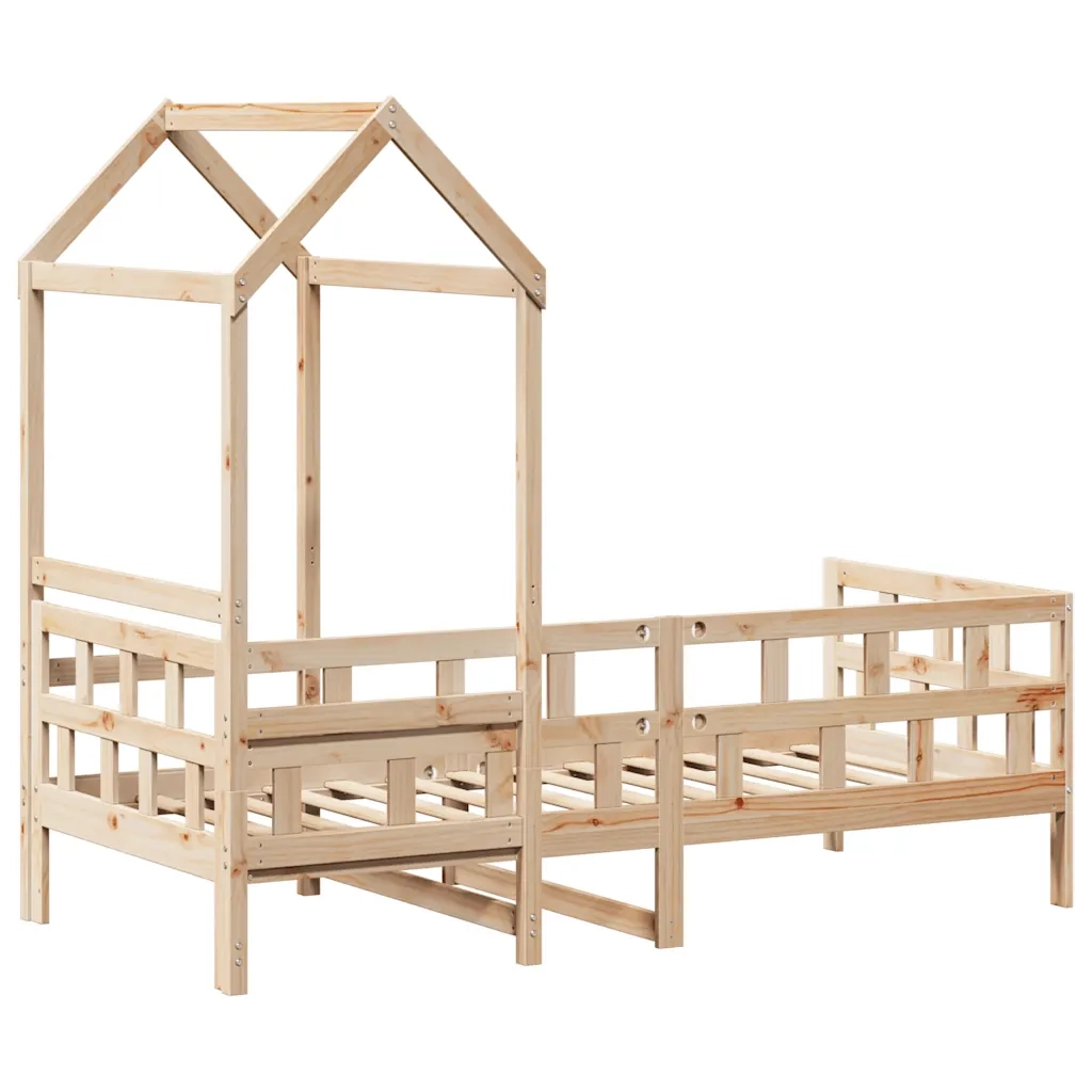 vidaXL Dormeuse con Tetto 80x200 cm in Legno Massello di Pino