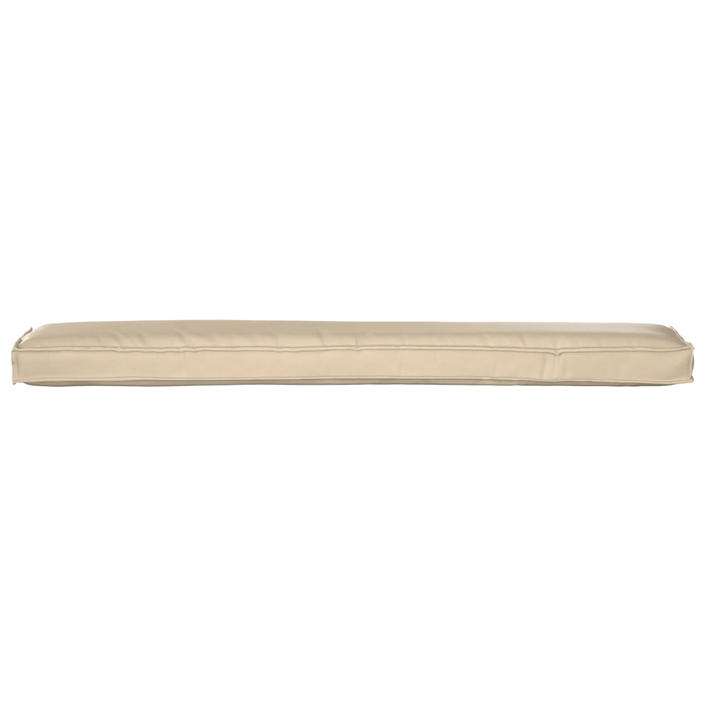 Cuscino per panchina Beige 200x40x8 cm Tessuto Oxford