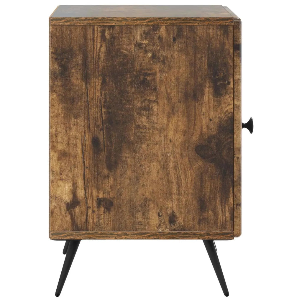 Armadio da Notte Rovere Fumo 43 x 34,5 x 50 cm