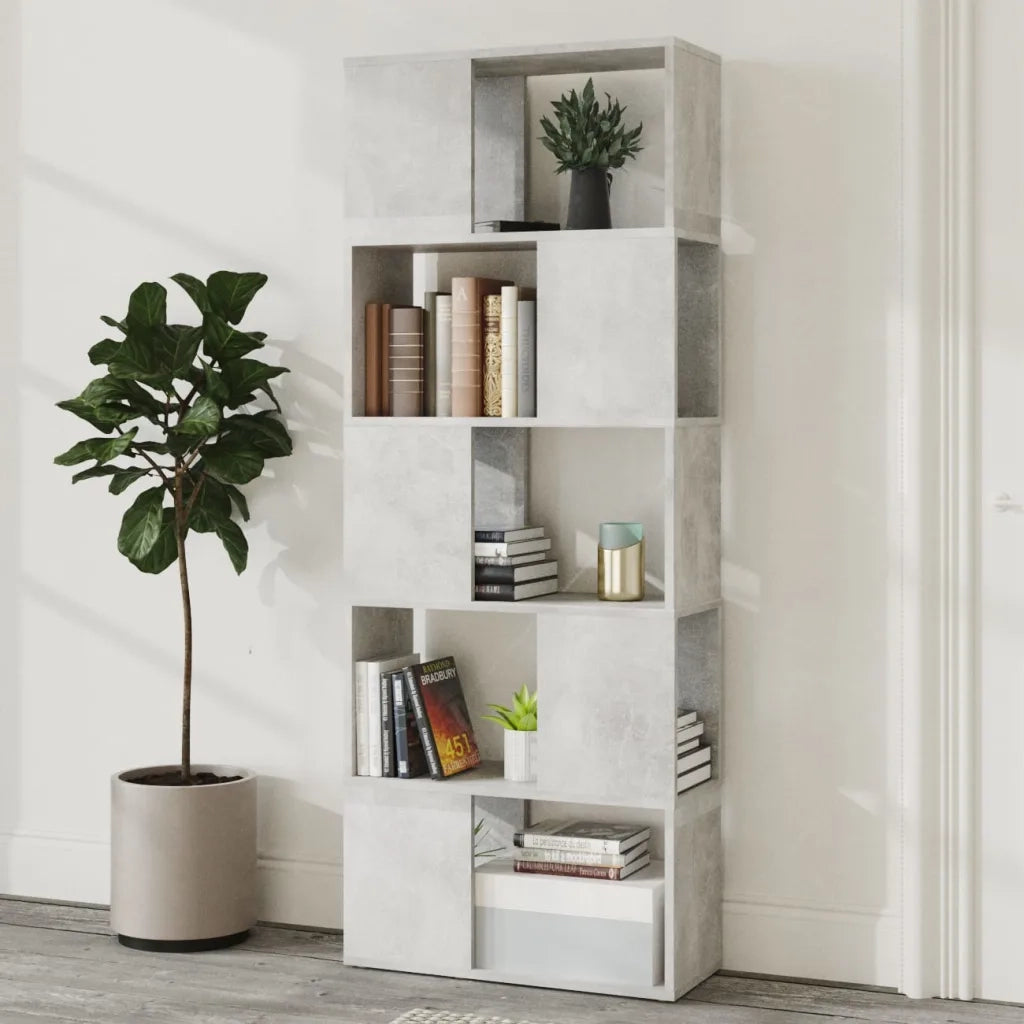 Libreria/Divisorio Grigio Cemento 60x24x155 cm 809093