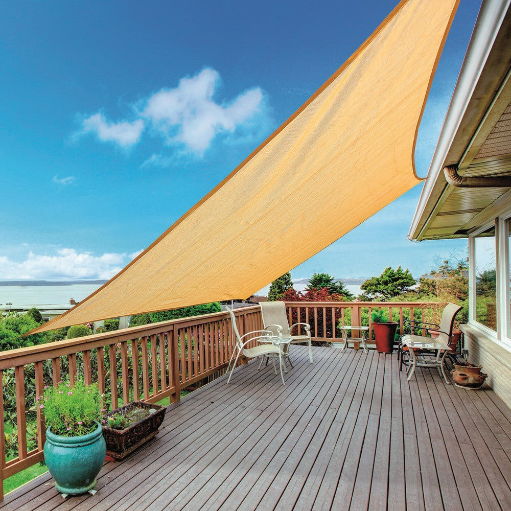 vela ombreggiante quadrata col. beige mt. 3,6x3,6 cod:ferx.vit43587