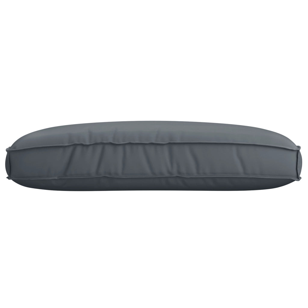 Cuscino per pallet Antracite 120x80x12 cm Tessuto Oxford
