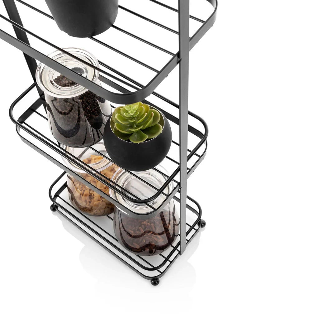 Scaffale/organizer da terra AUTOR nero