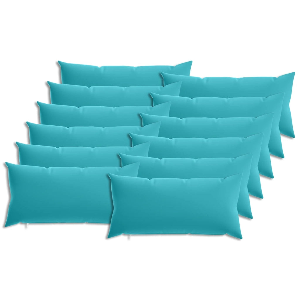 Federa 12 pcs HEERLEN Turchese 40 x 80 cm Poliestere 910053