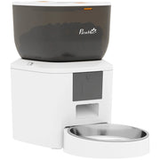 Distributore automatico di cibo per gatti, Wi-Fi 2.4G, 4 litri, controllo tramite app, da 1 a 10 pasti, avviso di alimentazione ogni 10 secondi.