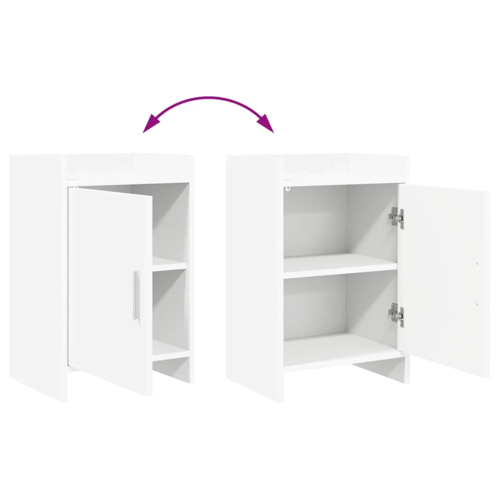 Comodini Bianco 40 x 30 x 60 cm Legno ingegnerizzato 8011011